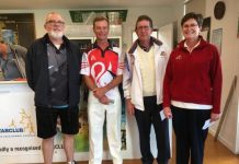 Players brave conditions