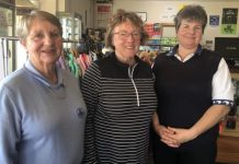 Heavy fairways make for tough going