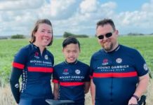 Family locks out podium