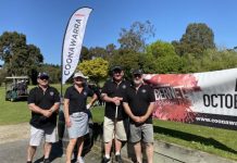 Cabernet golf tees off