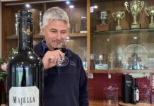 Majella prepares to wine and dine