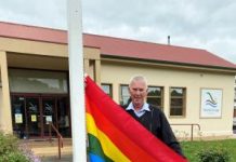 Rainbow flag flies in Millicent