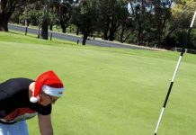 Christmas cheer at lakes course