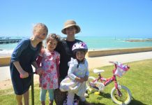 Enjoying beach holidays