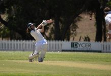 West struggle to post big total