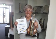 Busy day at Blue Lake links