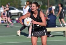 Competitive round of netball