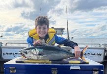 Keen anglers brave the conditions