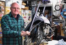 Vintage bikes on show