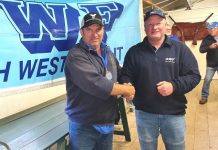 Ferguson flexes strength