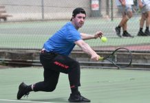Late showers disrupt tennis round