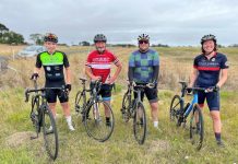 Strong rides on flat course