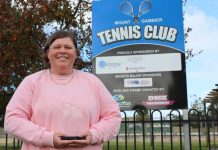 Tennis volunteer recognised with award