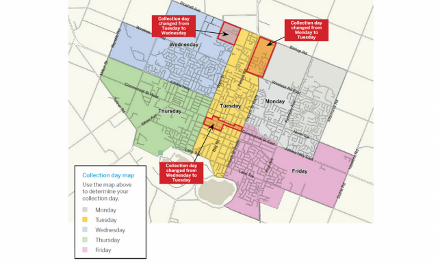 New waste collection schedule for city