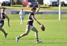 Saints perform under lights