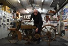 Vintage motorcycles on show