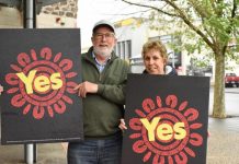 Yes23 posters stolen