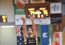 Lakers split double-header