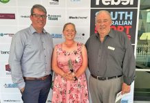 State award for Mount Gambier Swim Club