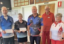 Bowling arms on show