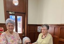 Celebrating with flowery friends