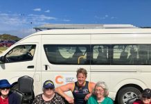 Crows fly to the seaside