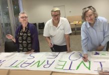 Leading Women’s Day march