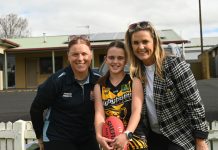 Future AFL players gather at Frew Park