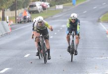 Cyclists flood the lake