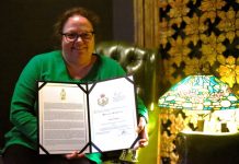 Citation received by local female veteran