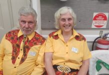 Twirlers dance the night away