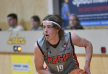 Men bow out in style