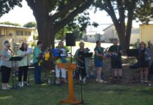 Penola’s ceremony in the park