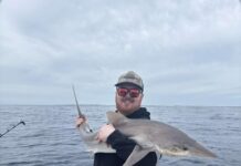 Fine weather brings anglers out