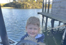 Wild weather sends anglers up river