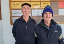 Players brave the cold