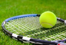 Youngsters enjoy their tennis