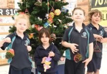 Students spread festive cheer