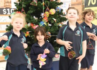 Students spread festive cheer