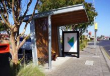 New bus stops in action