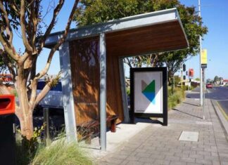 New bus stops in action