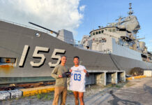 Chance family reunion in the Philippines for Mt Gambier sailor