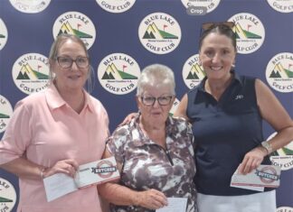 Course a picture at Blue Lake